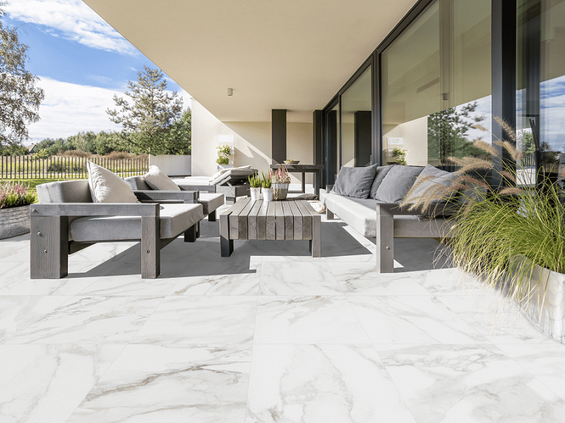 terrasse en marbre